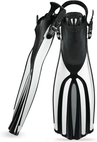 Miniatura 9 de TUDIVING -Aletas de buceo Aletas largas de silicona Equipo de natación Aletas de snorkel Nuevas aletas de buceo profesional Adultos Hombres Mujeres