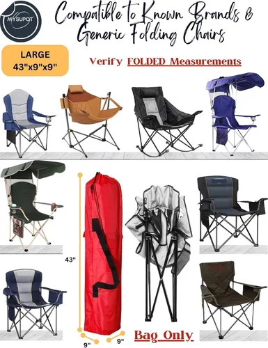 Miniatura 4 de Bolsa de repuesto para silla de camping plegable, silla de campamento portátil, hamaca, esterilla de yoga, paraguas, tiendas de campaña, trípodes