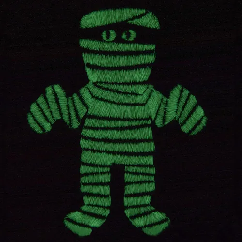 Miniatura 5 de SKL Home de Saturday Knight Ltd. - Creepin Real Glow in The Dark - Juego de toallas de mano, color negro