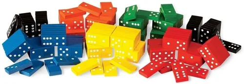 Miniatura 5 de ETA hand2mind Dominó con doble seis, codificados por colores, juego de 6.