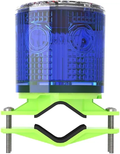 Miniatura 9 de Aolyty Luz de advertencia estroboscópica solar IP54 impermeable LED intermitente luz de seguridad brillante lámpara de advertencia al aire libre Rojo