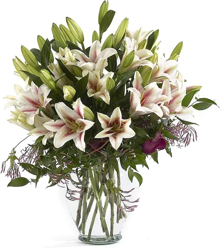 Miniatura 4 de Floral Supply Online Florero de Jardín de Primavera de 10 5/8" y Folleto Guía de Flores - Florero Decorativo de Vidrio para Arreglos Florales