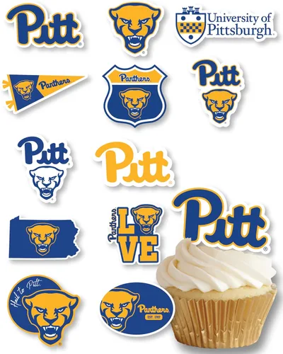 Miniatura 39 de Decoraciones para cupcakes de la Universidad de Alabama, suministros para fiestas de fútbol americano, cumpleaños, graduación (24 piezas)