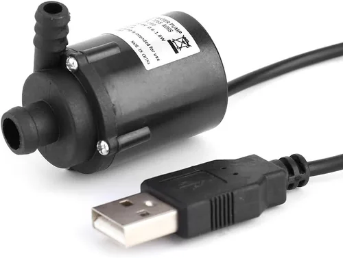 Miniatura 4 de Bomba de agua sumergible sin escobillas de 6 V, alimentada por USB, tasa de 150 L/H, para refrigeración de acuarios y computadoras