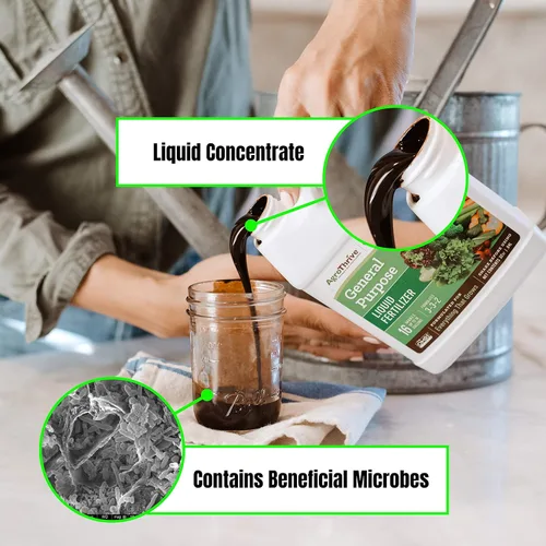 Miniatura 4 de AgroThrive Fertilizante líquido orgánico multiusos - 3-3-2 NPK (ATGP1320) (2.5 galones) para césped, verduras, invernaderos, hierbas y todo lo demás