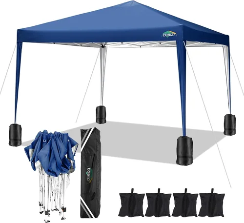 Miniatura 11 de COBIZI - Toldo desplegable de 10 x 20 pies con 6 paredes, impermeable y con protección UPF 50+, ideal para bodas, fiestas, eventos al aire libre