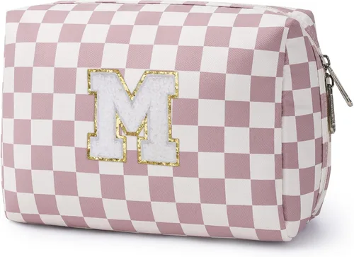 Miniatura 139 de Narwey Bolsa de maquillaje con inicial, regalos de graduación para adolescentes, niñas, niños y adolescentes, cosas de moda de 6 a 18 años, bolsa