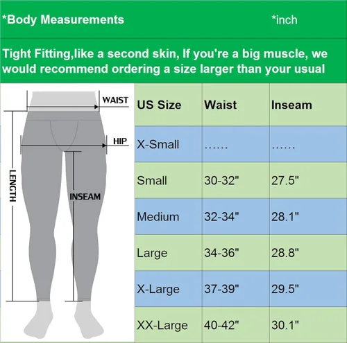 Miniatura 3 de NELEUS Pantalones de compresión de capa base para hombre, mallas de correr con bolsillo para teléfono
