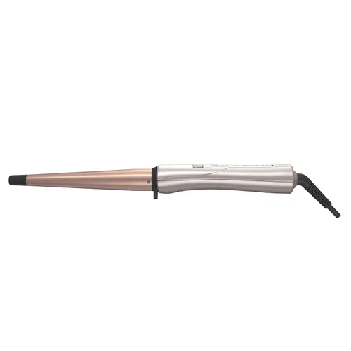 Miniatura 10 de Remington Shine Therapy - Varita rizadora cónica con infusión de aceite de argán y queratina de ½ a 1 pulgada para rizos naturales, incluye guante