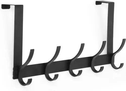 Miniatura 14 de Optish Ganchos sobre la Puerta, Ganchos Colgadores de Puerta para Colgar, Toalleros sobre las Puertas para Baño con 12 Ganchos para Abrigos, Negro