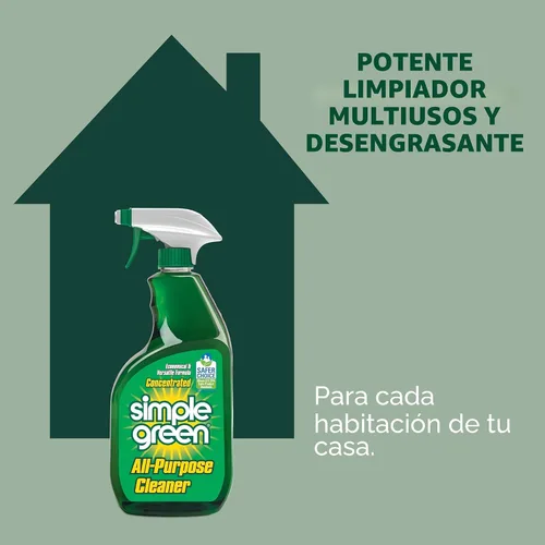 Miniatura 3 de Simple Green Spray limpiador multiusos y recarga, verde, juego de 3 piezas, original, 1 unidad