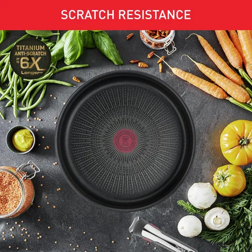 Miniatura 4 de Tefal Ingenio Unlimited ON L3959143 - Juego de sartenes antiadherentes de 3 piezas, 24 y 11.0 in, 1 mango extraíble, fácil limpieza, indicador
