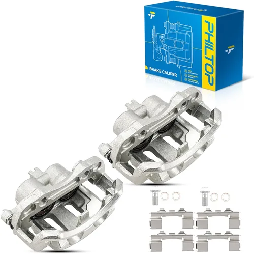 Miniatura 27 de PHILTOP Conjunto de Pinza de Freno de Disco Delantero Compatible con Jeep Wrangler 1990-2006, Jeep Cherokee 1990-2001, Grand Cherokee 1993-1998