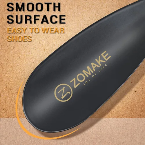 Miniatura 5 de ZOMAKE Bocina de metal para zapatos, paquete de 2 bocinas de acero inoxidable de 7.5 pulgadas, portátil para uso en viajes, Negro