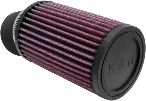 K&N Filtro de aire universal de pinzas de alto flujo original de por vida: alto rendimiento, premium, lavable: diámetro de brida: 2.4375 pulgadas