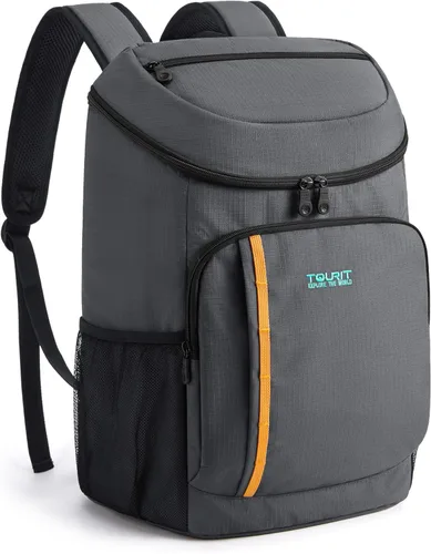 Miniatura 12 de TOURIT - Mochila de hielera térmica ligera a prueba de fugas para 30 latas, para hombres y mujeres gris (01-GREY)