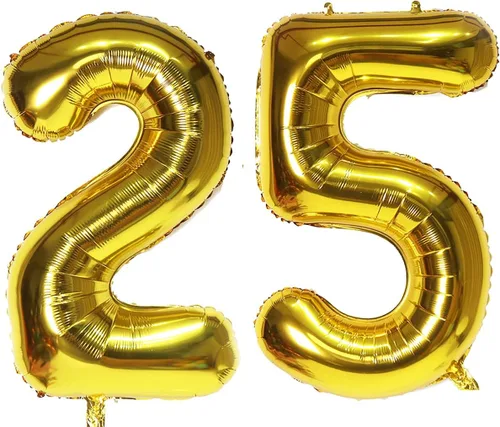 Miniatura 29 de Globos digitales dorados de 40 pulgadas, con número 10, globos de helio para decoraciones de fiesta de cumpleaños y suministros para decoración