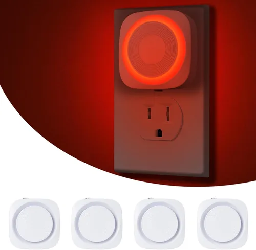 Miniatura 8 de Luces nocturnas LED enchufables a la pared, luz nocturna suave indirecta regulable con sensor de polvo a amanecer, luz nocturna cálida para Blanco