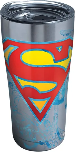 Miniatura 10 de Tervis Traveler DC Comics Superman Lineage - Vaso aislado de triple pared para viaje mantiene las bebidas frías y calientes, 20 onzas, acero Acero