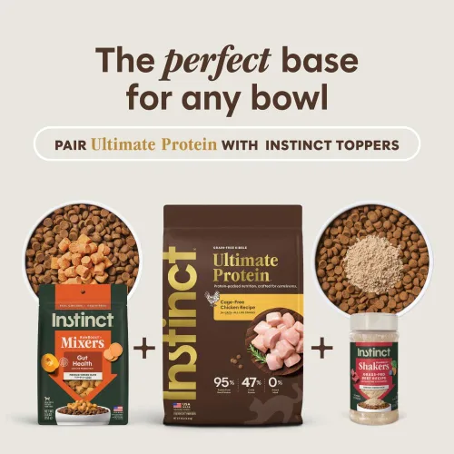 Miniatura 6 de Instinct Ultimate Protein Sin Granos Receta de Pollo Libre de Jaula Natural Comida Seca para Gatos, Bolsa de 10 lb