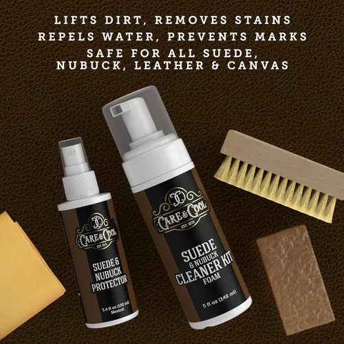 Miniatura 4 de Care & Cool Kit de cuidado definitivo de gamuza y nobuck: ayuda a limpiar, restaurar y proteger contra el agua y las manchas. El sistema completo
