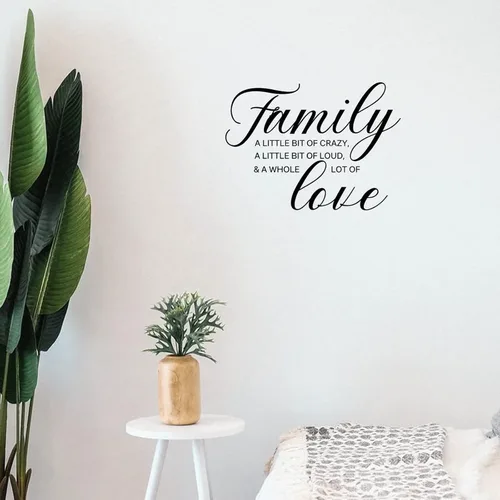 Miniatura 16 de Calcomanías de pared extraíbles con texto en inglés «Lets Stay House» – Adhesivos de pared extraíbles con citas inspiradoras, decoración de pared