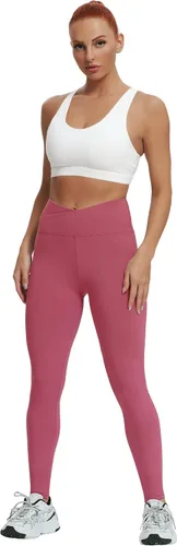 Miniatura 7 de VALANDY Leggings de cintura alta para mujer elásticos control de abdomen entrenamiento correr yoga pantalones tallas regulares y grandes