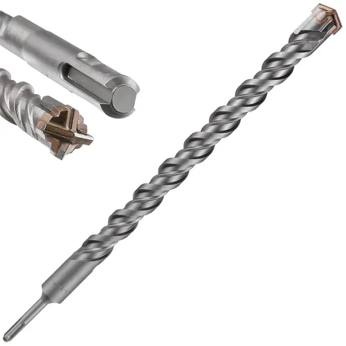 Miniatura 40 de Wensilon Kit de brocas para hormigón de 8 pulgadas, material de carburo de doble rosca de tipo cruzado, adecuado para hormigón, ladrillo, paredes