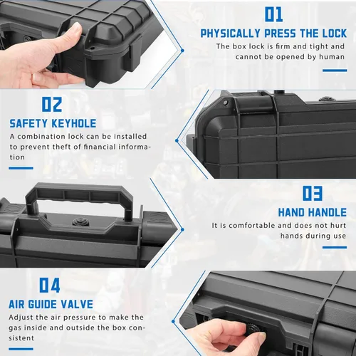 Miniatura 5 de TORIBIO Funda rígida para figura de almacenamiento en miniatura, 48 ranuras en miniatura, funda rígida resistente, compatible con D&D DND Minis y más