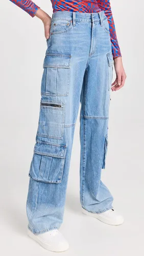 Miniatura 2 de Alice + Olivia Cay - Pantalones de mezclilla holgados para mujer