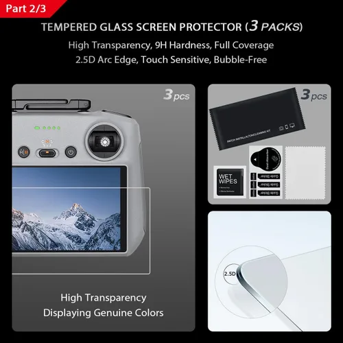 Miniatura 6 de Arzroic Kit de Capucha Protectora Solar RC 2 con Protector de Pantalla y Cordón de Cuello para DJI Mini 5 Pro/Mini 4 Pro/Mavic 4 Pro/Flip/Air 3S/Air