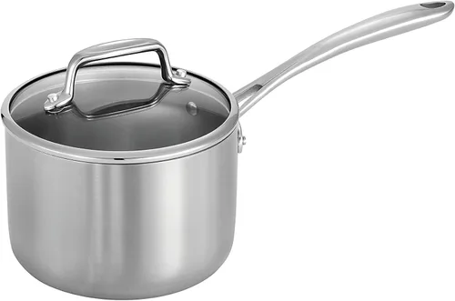 Miniatura 16 de Tramontina Tri-Ply Clad - Juego de utensilios de cocina de acero inoxidable de 12 piezas con tapas de vidrio, ollas y sartenes, listo