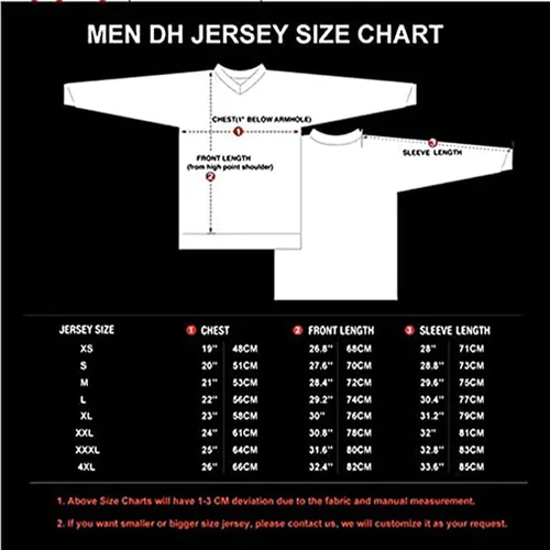 Miniatura 4 de Ciclismo Jersey Hombres MTB Motocross Gear Downhill Racing Shirt Mountain Bike Wear