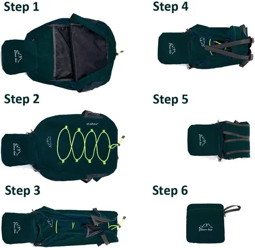 Miniatura 6 de Mochila de senderismo resistente al agua, para exteriores CLEVER BEES Negro