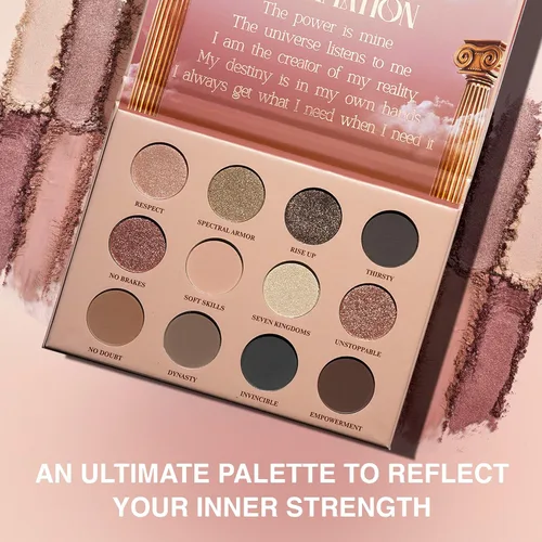Miniatura 20 de SELESTIA BEAUTY Paleta de sombra de ojos de maquillaje Mother of Lights - 12 tonos mezclables con acabados mate y brillante - Paleta de sombras