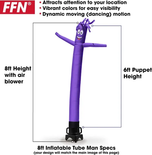 Miniatura 2 de Now Open - Marioneta inflable de 8 pies de alto para hombre, con motor soplador de aire incluido con bailarina de 6 pies por Feather Flag Nation