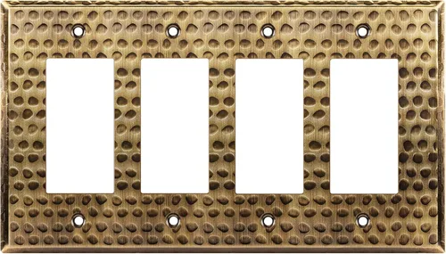 Miniatura 47 de LIDER Placa decorativa de pared de metal para interruptor o receptáculo, cubierta de salida de acero inoxidable, resistente a la corrosión