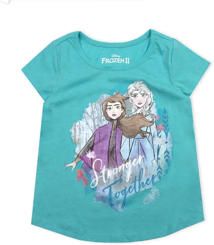 Miniatura 3 de Disney Frozen Elsa & Anna - Paquete de 3 camisetas para niñas pequeñas, niñas pequeñas y grandes