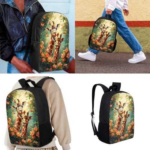 Miniatura 142 de HUGS IDEA Juego de 3 bolsas escolares con aislamiento térmico para el almuerzo, estuche para lápices