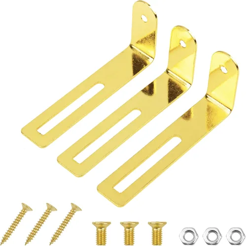 3 piezas Yootones Metal Pickguard soporte de montaje compatible con Epihone Les Paul guitarra eléctrica (dorado)