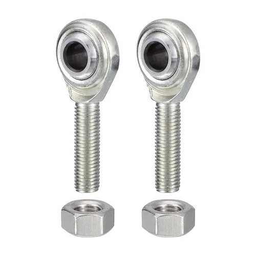 Miniatura 5 de CM8 Rod End Bearing Heim Joints, 1/2 x 1/2-20 Mano derecha rosca macho Heim Junta con tuercas de atasco 2pcs