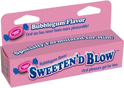 Little Genie, Sweeten'd Blow Gel de placer oral, chicle, 1.5 onzas