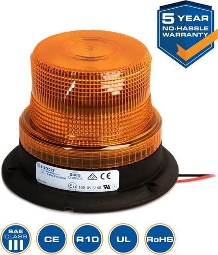 Miniatura 4 de Ecco Luz 6465A, SAE Clase III, montaje de 3 pernos, ámbar