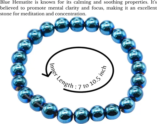 Miniatura 25 de Amazing Gemstone Crystal Bracelet for Women Men's Gifts - Protection Healing Crystal Bracelet - 8mm Gemstone Beaded Stretchable Bracelet Pulseras