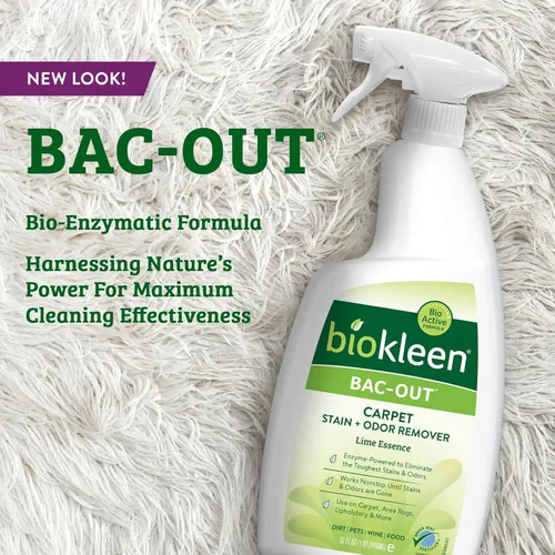 Miniatura 2 de Biokleen Bac-Out - Quitamanchas para ropa y alfombra, 32 onzas, natural, enzimático, destruye manchas y olores de forma segura, para manchas