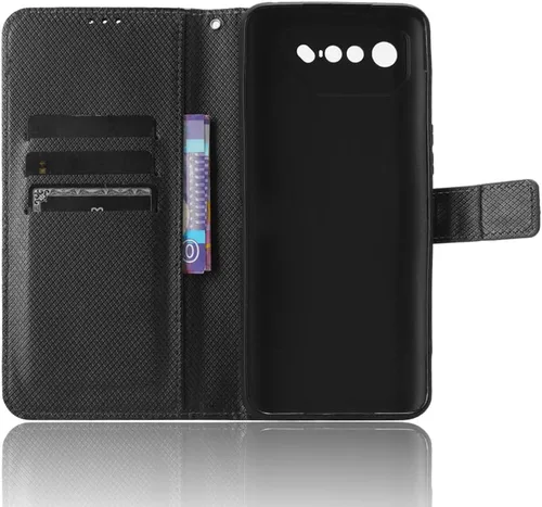 Miniatura 5 de Funda de piel sintética compatible con Asus ROG Phone 7, funda de piel sintética compatible con Asus ROG Phone 7 Ultimate, color negro