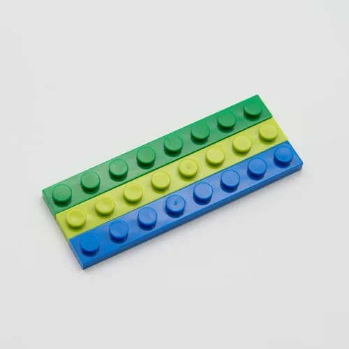 Miniatura 2 de Placas clásicas grises a granel, placas planas de construcción de 100 piezas, compatibles con piezas de Lego: 1x8 gris claro