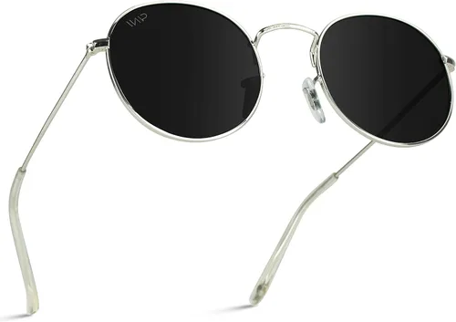 Miniatura 2 de Wearme Pro modernos lentes de sol con lente redondo reflectante