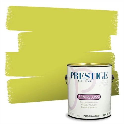 Miniatura 117 de PRESTIGE Paints Exterior Paint and Primer In One, 1-Gallon, Satin, Comparable Match of Benjamin Moore* Royal Linen* 931BM-PCM