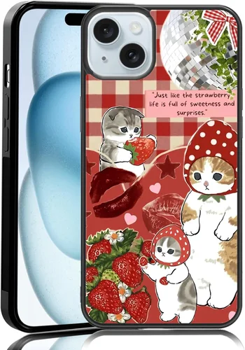 Miniatura 85 de Elegante funda de teléfono con diseño de gato Marie compatible con iPhone 11, funda de encaje dorado para iPhone, a prueba de golpes, rosa fucsia